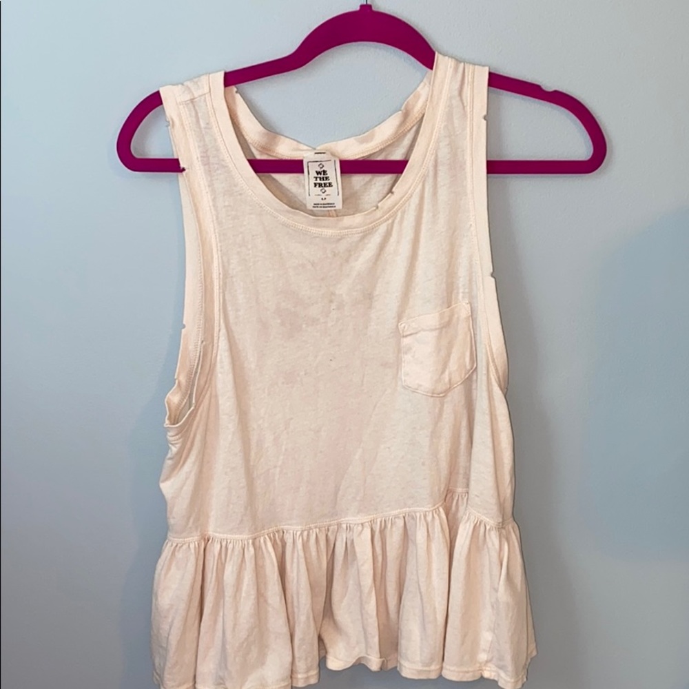 White free people tank!